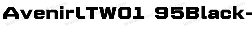 AvenirLTW01 95Black字体转换